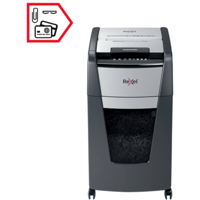 Papiervernietiger Rexel Optimum Auto+ 225X P4 snippers 4x26mm