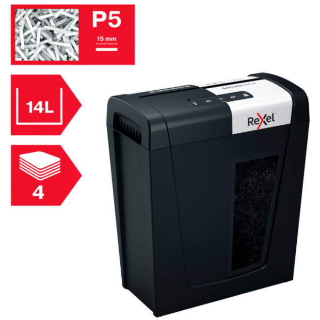 Papiervernietiger Rexel Secure MC4 P5 snippers 2x15mm