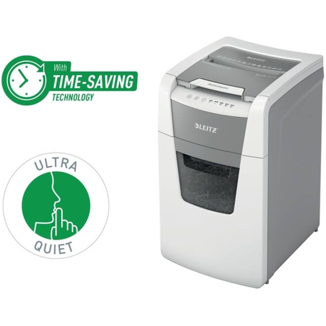 Papiervernietiger Leitz IQ Auto+ Office 150 P5 snippers 2x15mm