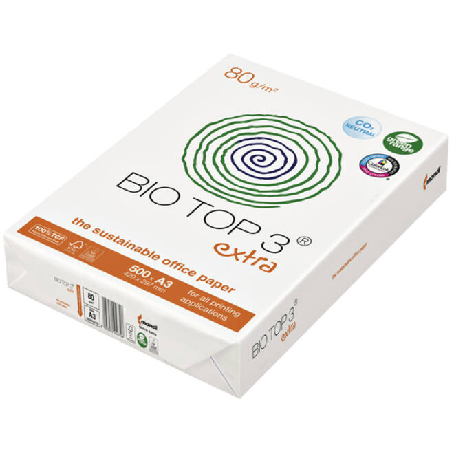 Kopieerpapier BioTop 3 A3 80gr naturel 500vel