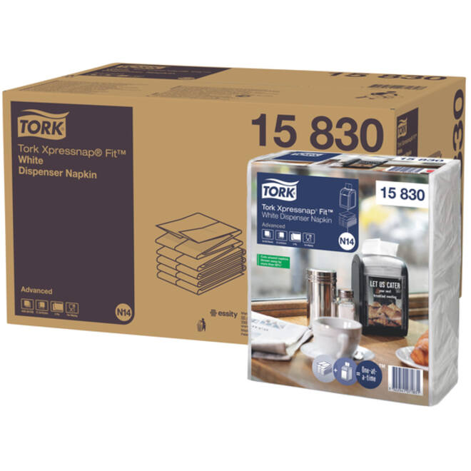 Servetten Tork Xpressnap Fit ® N14 2-laags wit 15830