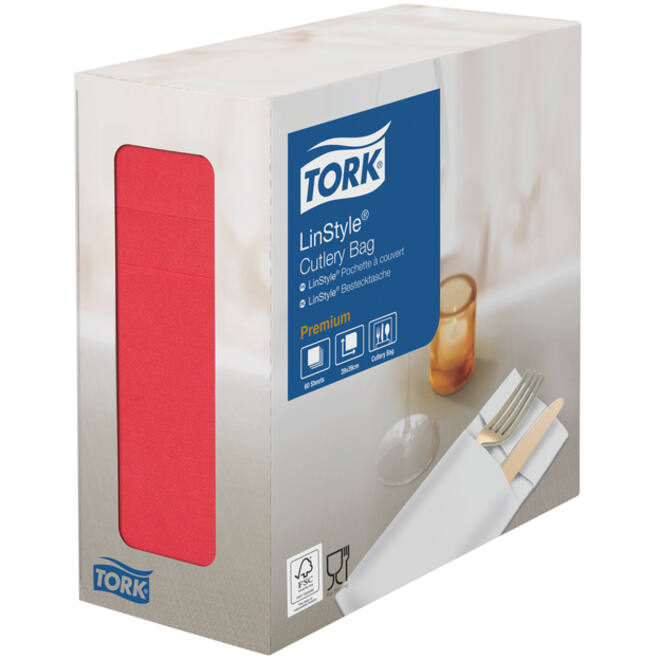 Pochette Tork LinStyle® 50st rood 477232