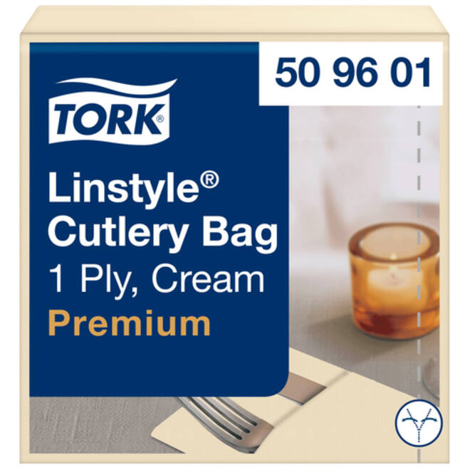 Pochette Tork LinStyle® 1-laags 50st duurzaam creme 509601