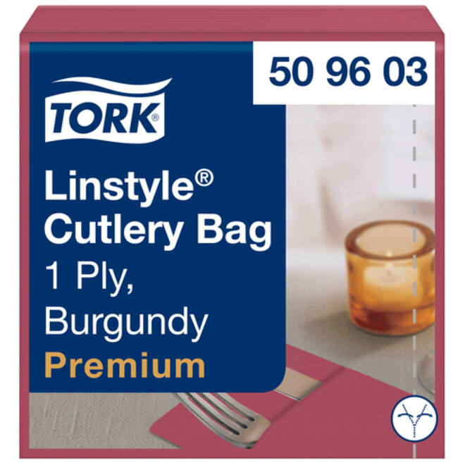 Pochette Tork LinStyle® 1-laags 50st duurzaam bordeaux 509603