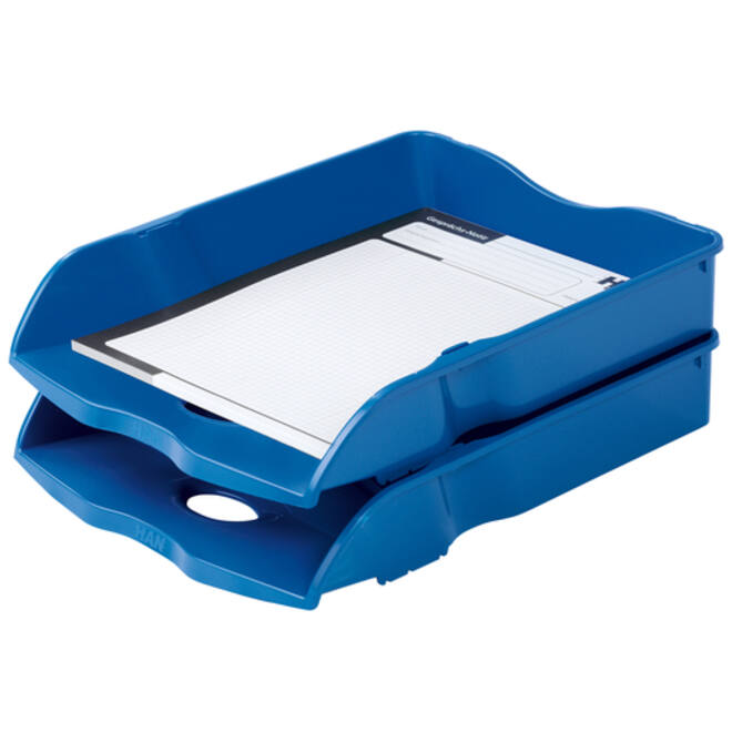 Brievenbak Han Re-LOOP A4 stapel- & nestbaar blauw