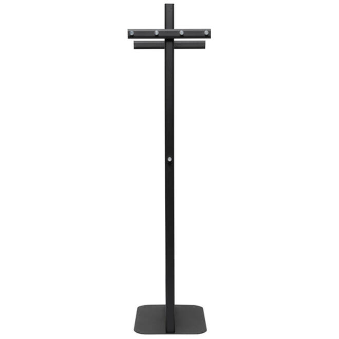 Garderoberek MAUL Salsa staand 172x52x40cm 40kg, 8 haken zwart RAL9004