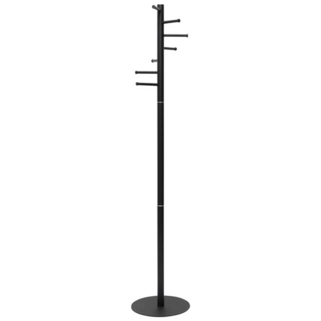 Kapstok MAUL Caurus staand 177cm 7 haken zwart RAL9004