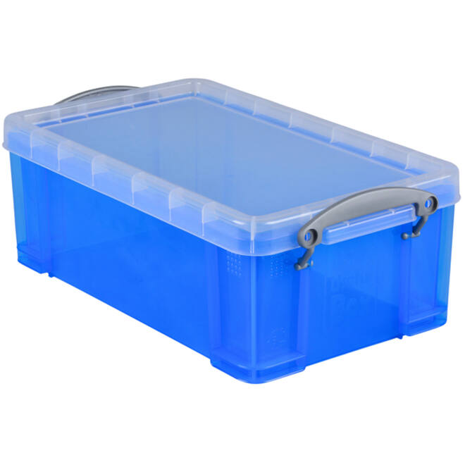 Opbergbox Really Useful 5 liter 340x200x125mm transparant blauw