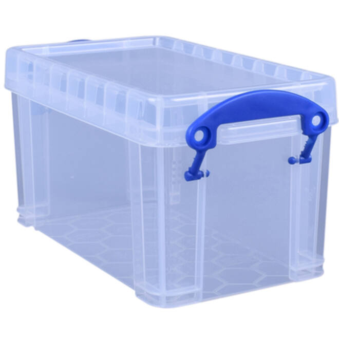 Opbergbox Really Useful 2.1 liter 240x130x125mm transparant wit