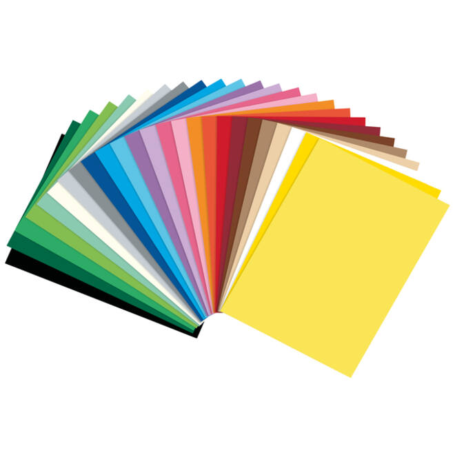 Fotokarton Folia 2-zijdig 50x70cm 300gr 25vel assorti