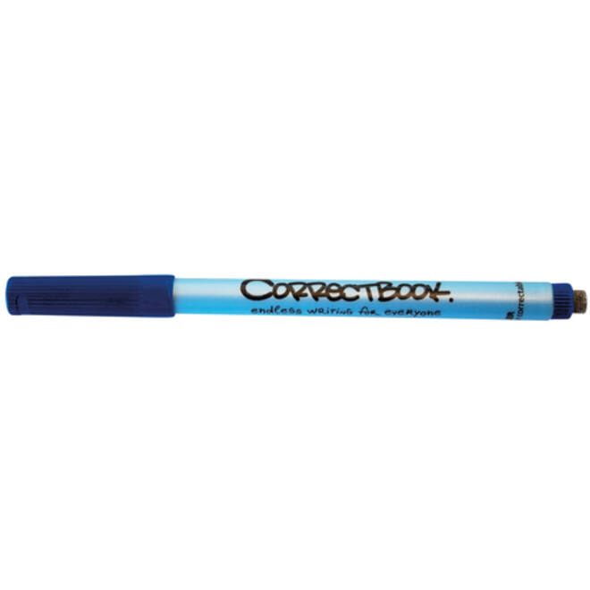 Viltstift Correctbook uitwisbaar rond fijn blauw