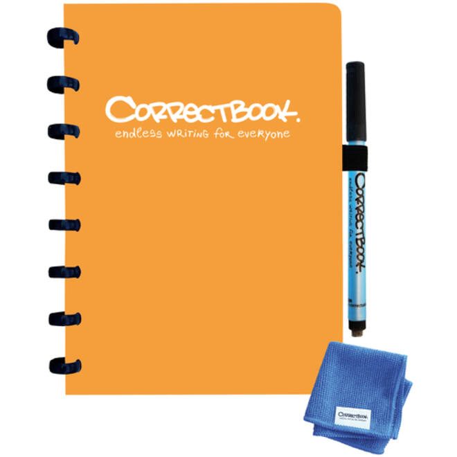 Notitieboek Correctbook A5 blanco 40blz peachy orange
