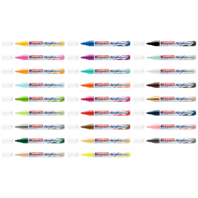 Acrylmarker edding e-5100 medium verkeerswit
