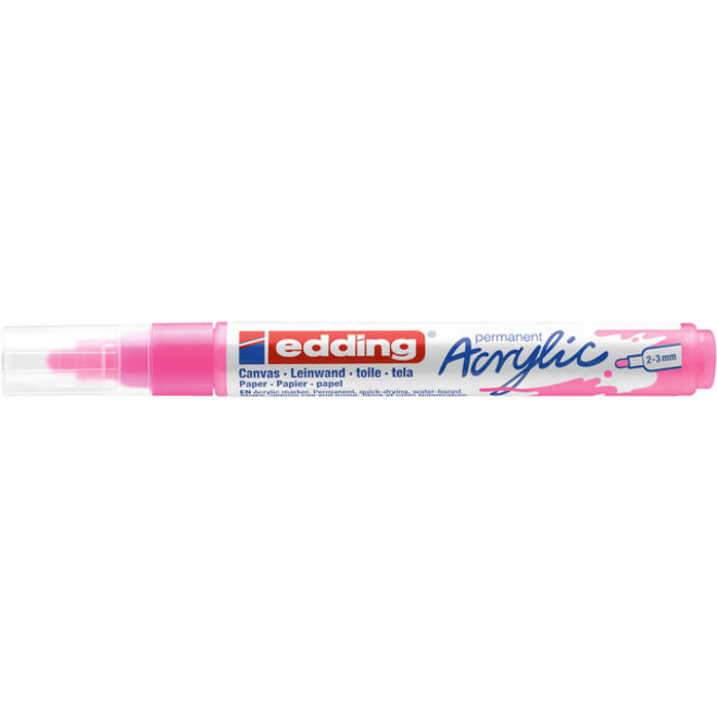 Acrylmarker edding e-5100 medium neon roze