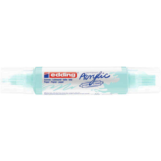 Acrylmarker edding e-5400 3D double liner pastel blauw