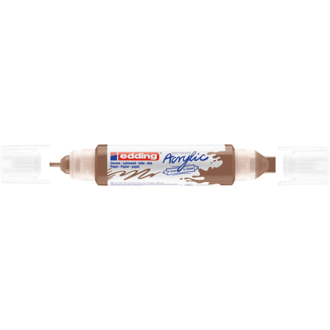 Acrylmarker edding e-5400 3D double liner hazelnoot