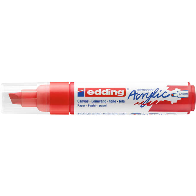 Acrylmarker edding e-5000 breed verkeersrood