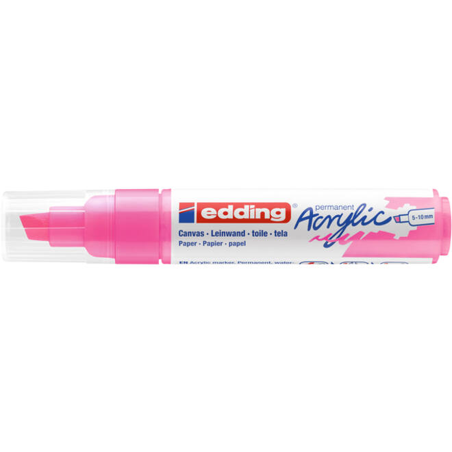 Acrylmarker edding e-5000 breed neon roze