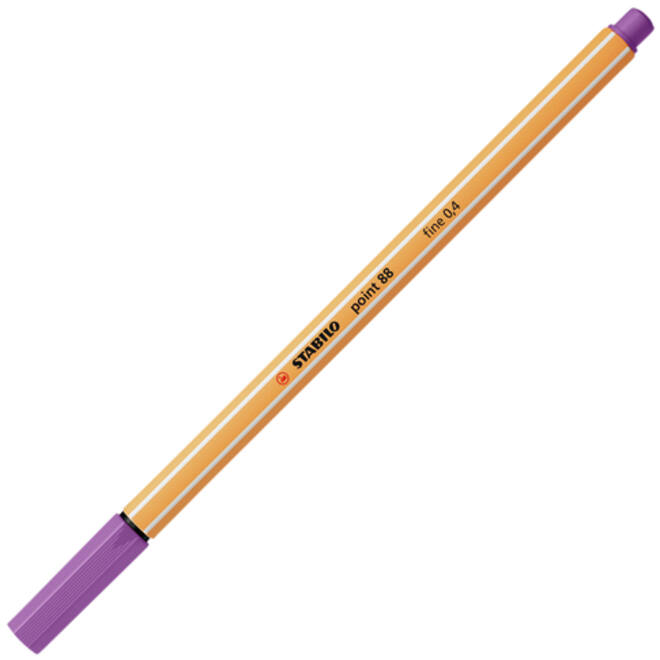 Fineliner STABILO point 88/60 fijn vergrijsd violet