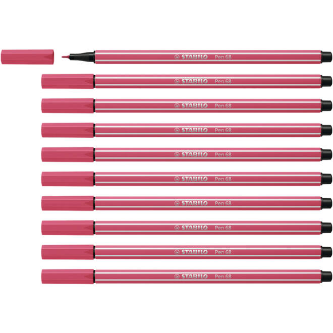 Viltstift STABILO Pen 68/49 medium aardbeienrood