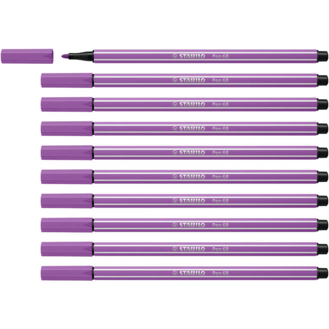 Viltstift STABILO Pen 68/60 medium vergrijsd violet