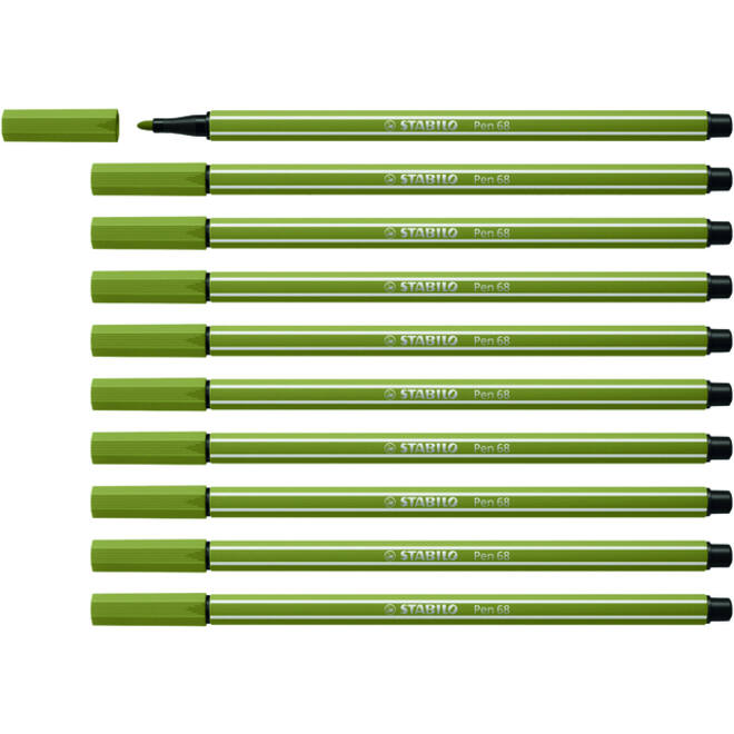 Viltstift STABILO Pen 68/37 medium moddergroen