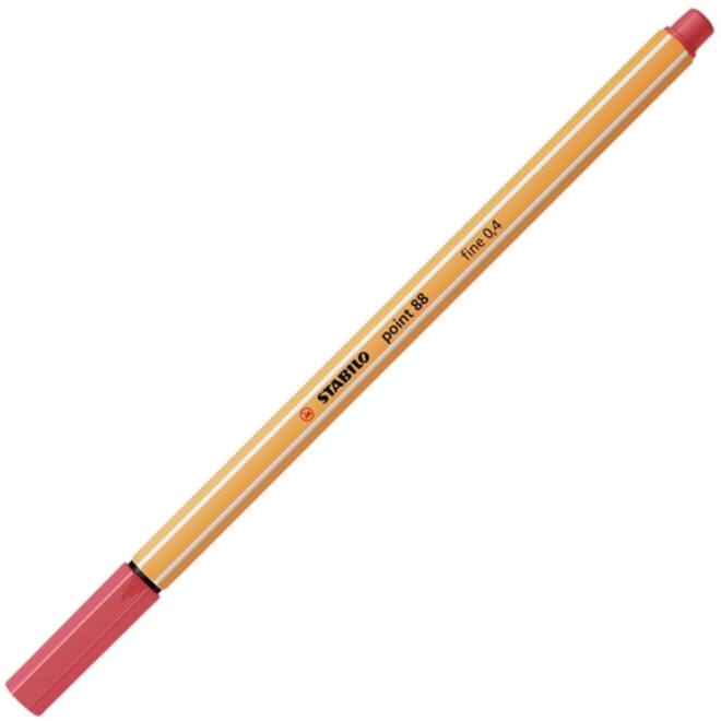 Fineliner STABILO point 88/47 fijn roestig rood