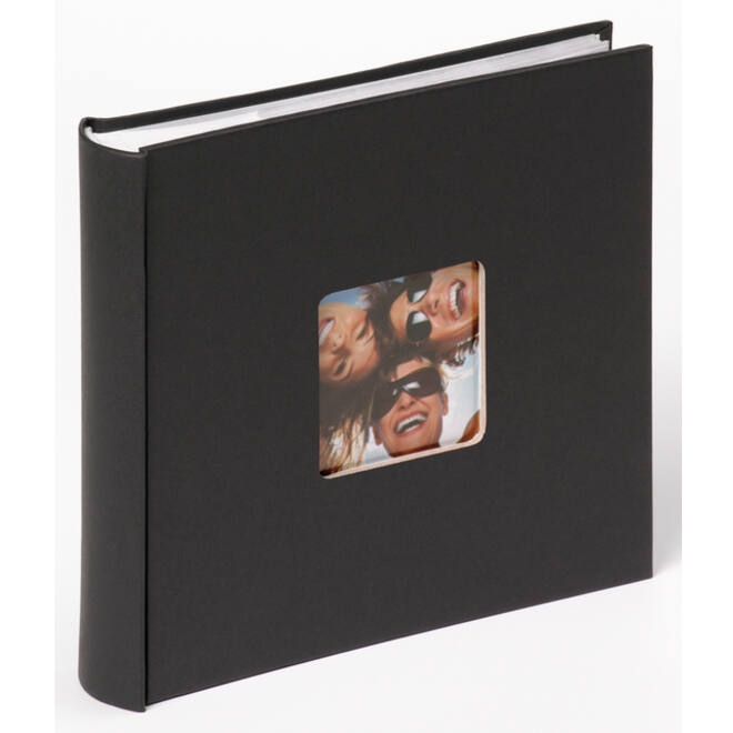 Fotoalbum Walther Fun 22x24cm tbv 200 foto's van 10x15cm zwart