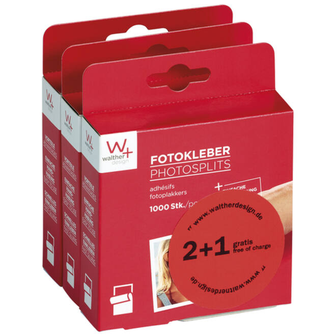 Fototape walther design 10x12mm 3x1000 stuks