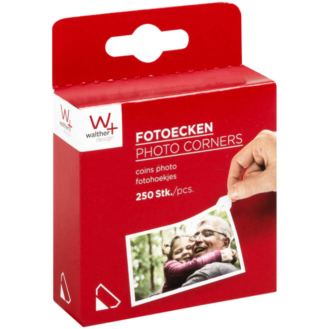 Fotohoeken walther design 10x18mm 250 stuks