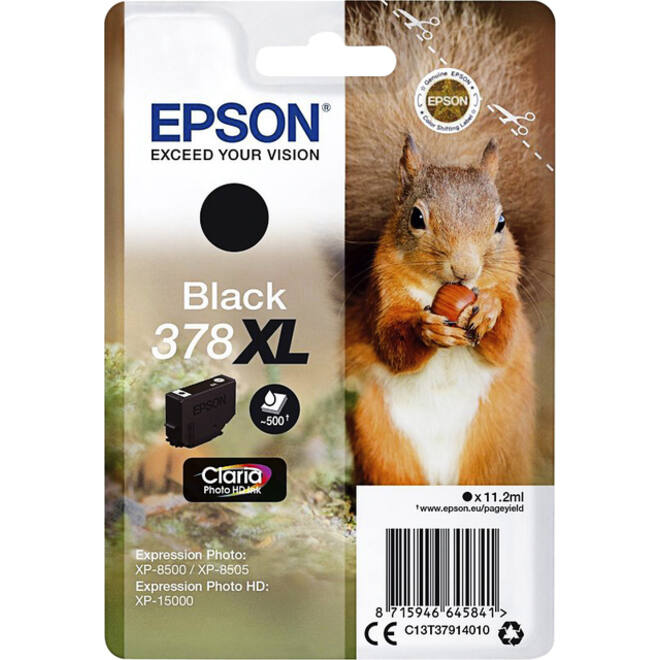 Inktcartridge Epson 378XL T3794 zwart