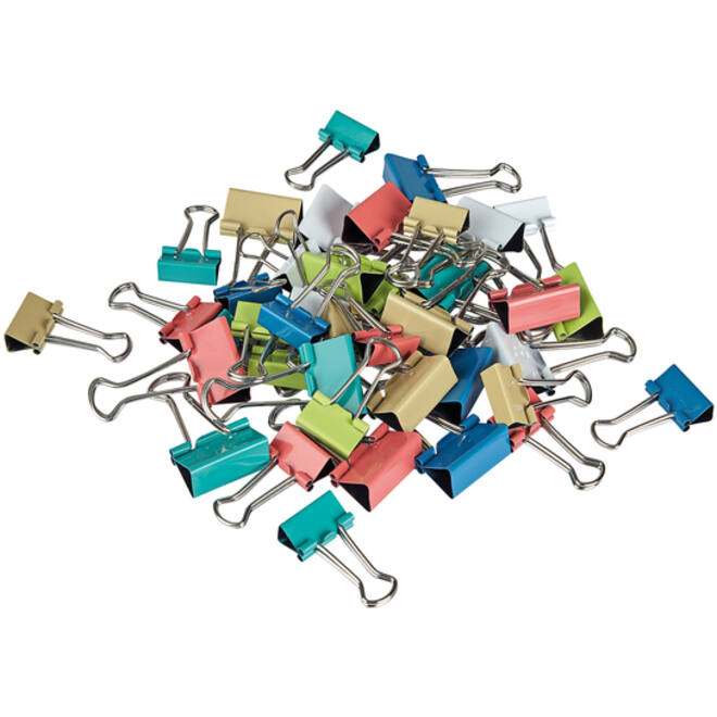 Papierklem MAUL 215 foldback 7mm + 9mm assorti