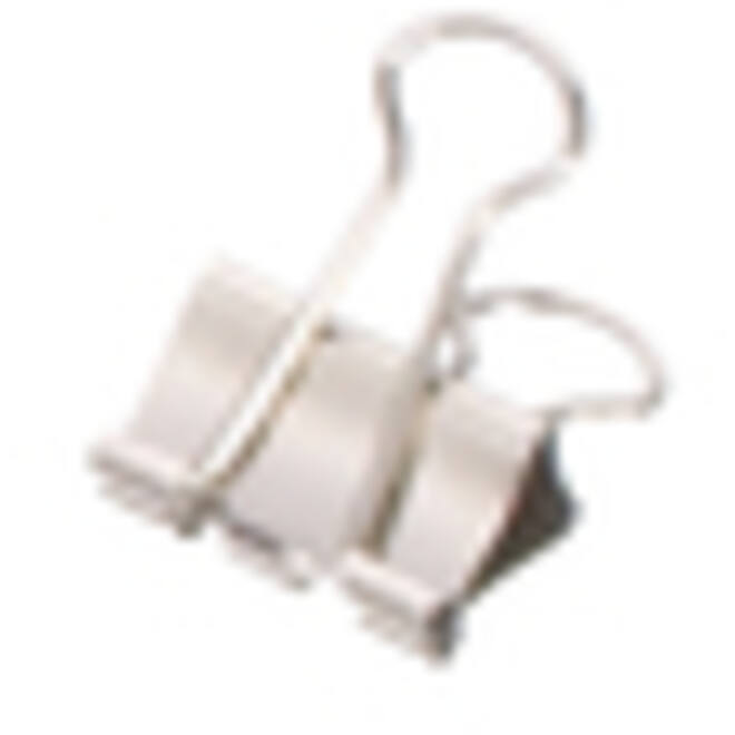 Papierklem MAUL 215 foldback 19mm capaciteit 7mm zilver