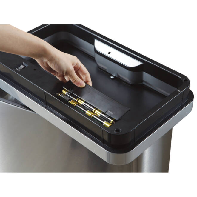 Afvalbak EKO Mirage met sensor 30liter RVS mat