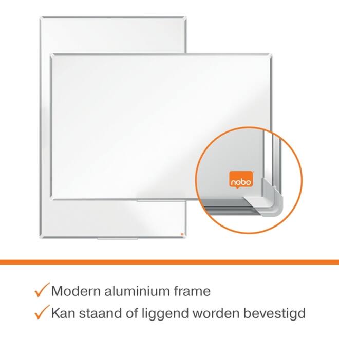 Whiteboard Nobo Premium Plus 90x120cm staal
