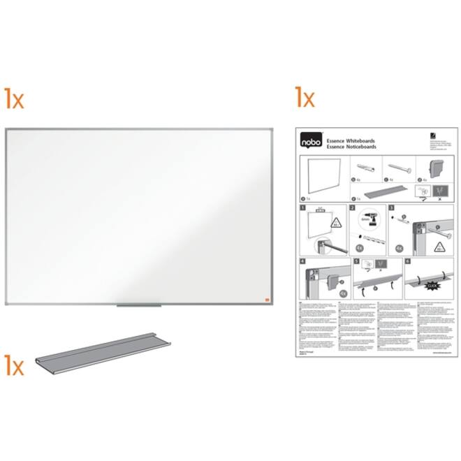 Whiteboard Nobo Essence Magnetisch 45x60cm staal
