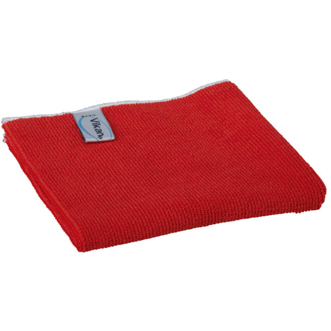 Microvezeldoek Vikan Basic 32x32cm rood