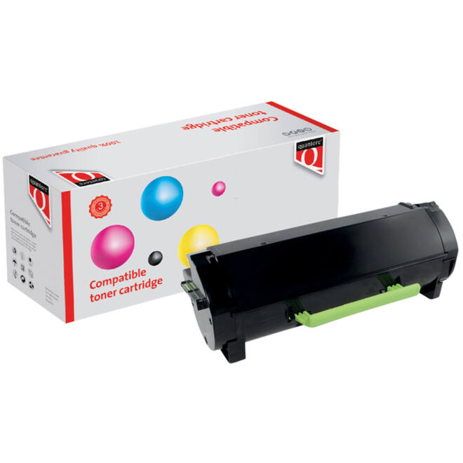 Tonercartridge Quantore alternatief tbv Lexmark 60F2000 zwart