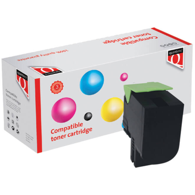Tonercartridge Quantore alternatief tbv Lexmark 80C2HK0 zwart
