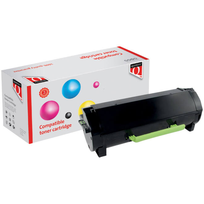 Tonercartridge Quantore alternatief tbv Lexmark 24B6186 zwart