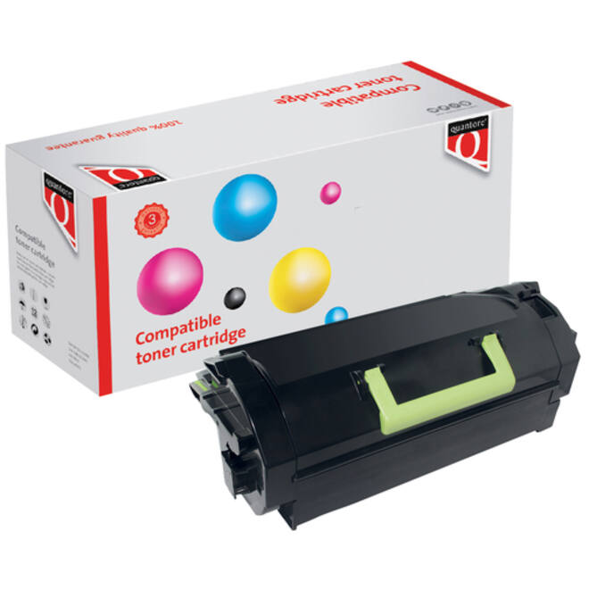 Tonercartridge Quantore alternatief tbv Lexmark 53B2H00 zwart