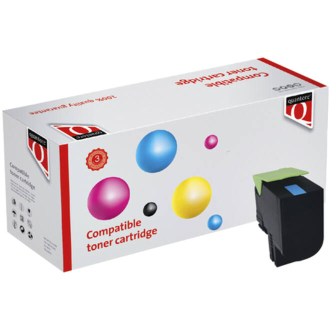 Tonercartridge Quantore alternatief tbv Lexmark 71B20C0 blauw