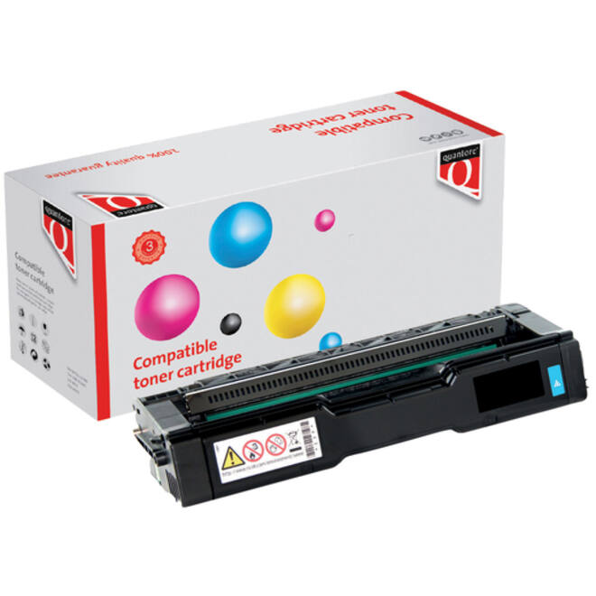 Toner Quantore alternatief tbv Ricoh 406480 blauw