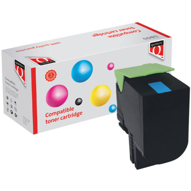 Tonercartridge Quantore alternatief tbv Lexmark 24B6008 blauw