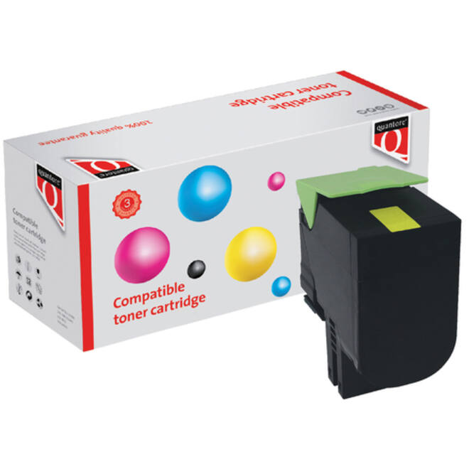 Tonercartridge Quantore alternatief tbv Lexmark 24B6010 geel