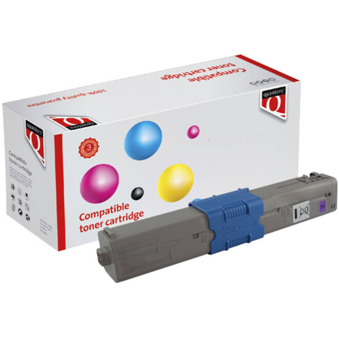Toner Quantore alternatief tbv Oki 46471102 rood