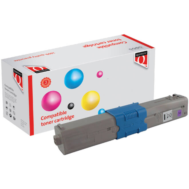 Toner Quantore alternatief tbv Oki 46490606 rood