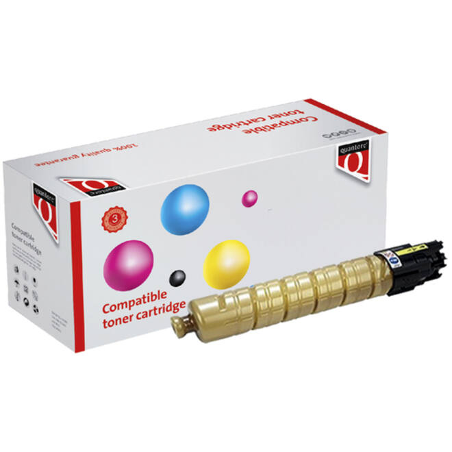 Toner Quantore alternatief tbv Ricoh 842082 geel