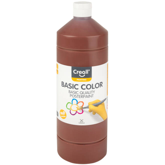 Plakkaatverf Creall basic donkerbruin 1000ml