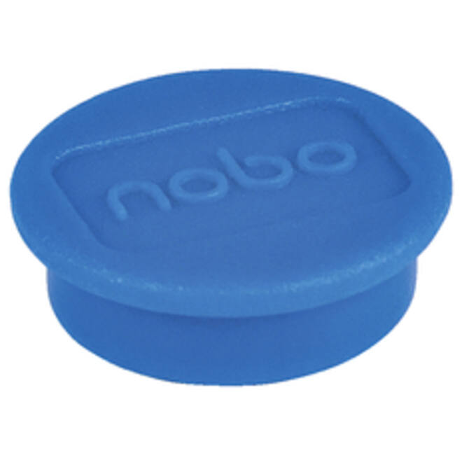 Magneet Nobo 13mm 100gr blauw 10stuks